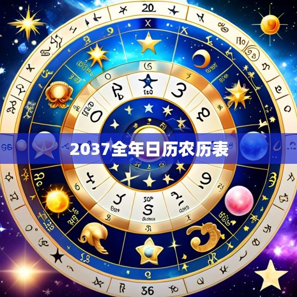 2037全年日历农历表