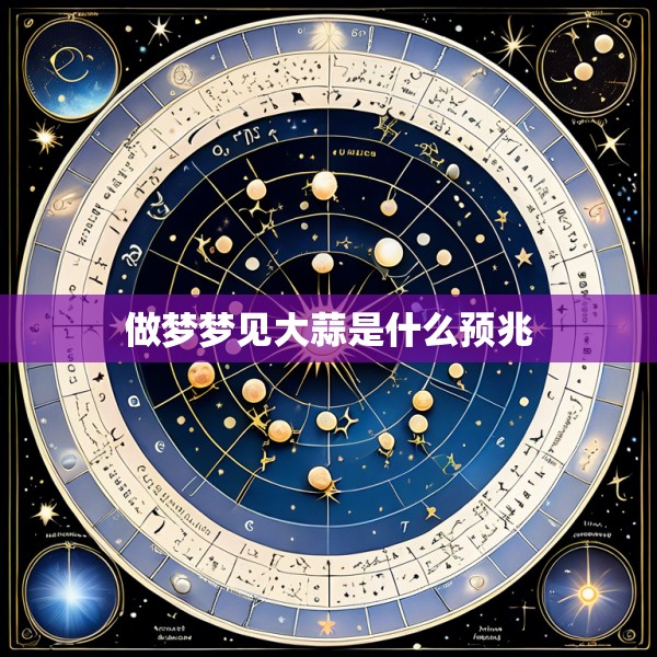 做梦梦见大蒜是什么预兆