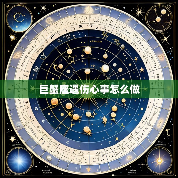 巨蟹座遇伤心事怎么做
