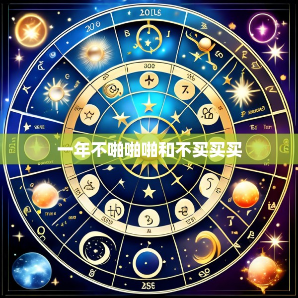 一年不啪啪啪和不买买买