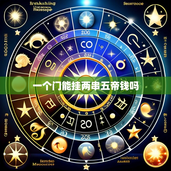 一个门能挂两串五帝钱吗