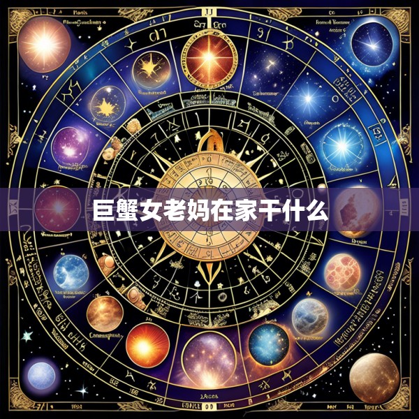 巨蟹女老妈在家干什么