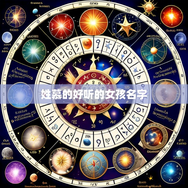 姓慕的好听的女孩名字