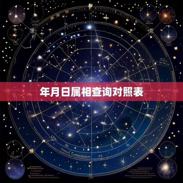 年月日属相查询对照表