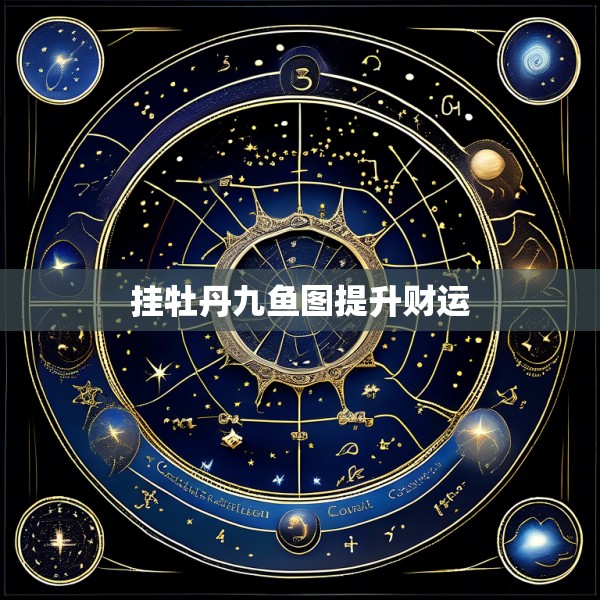 挂牡丹九鱼图提升财运