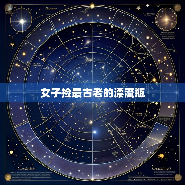 女子捡最古老的漂流瓶