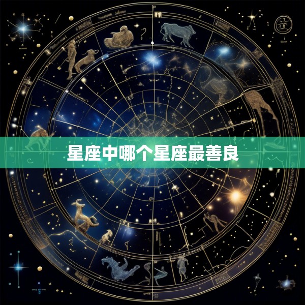 星座中哪个星座最善良
