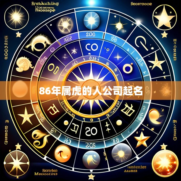 86年属虎的人公司起名