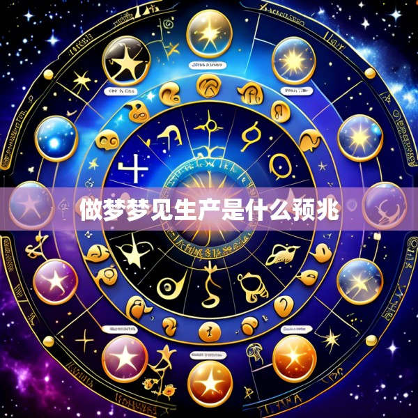 做梦梦见生产是什么预兆