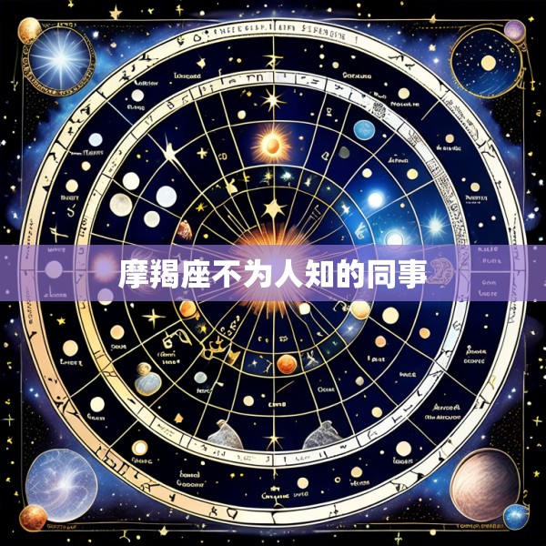 摩羯座不为人知的同事