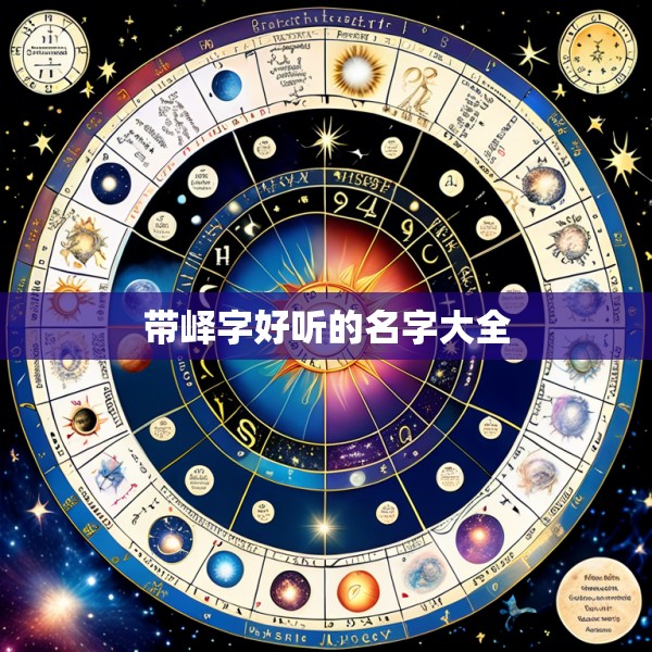 带峄字好听的名字大全