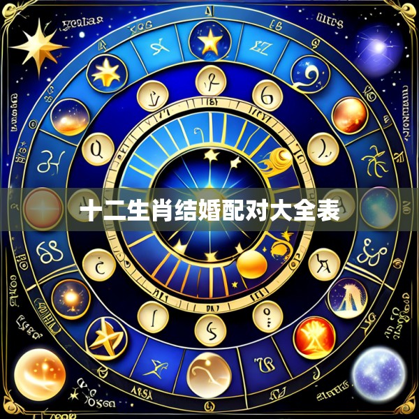 十二生肖结婚配对大全表