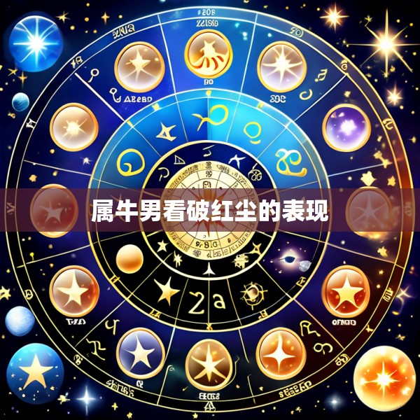 属牛男看破红尘的表现