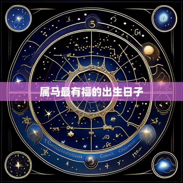属马最有福的出生日子