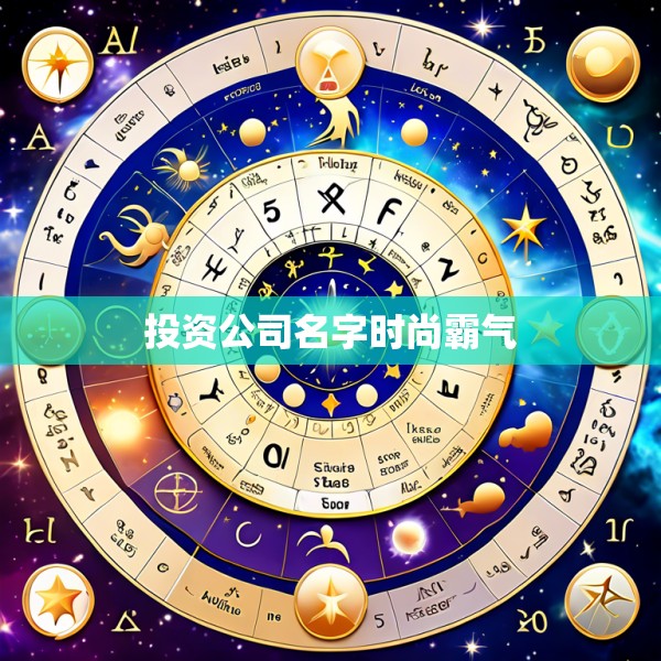 投资公司名字时尚霸气