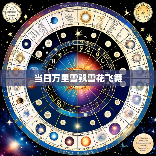 当日万里雪飘雪花飞舞