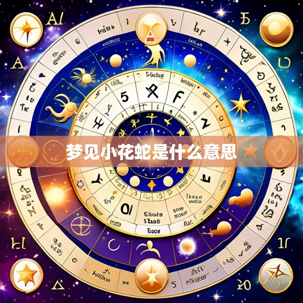梦见小花蛇是什么意思