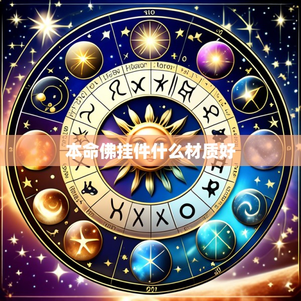 本命佛挂件什么材质好