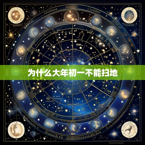 为什么大年初一不能扫地