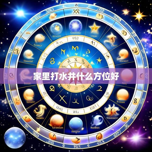 家里打水井什么方位好