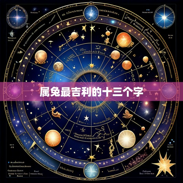 属兔最吉利的十三个字