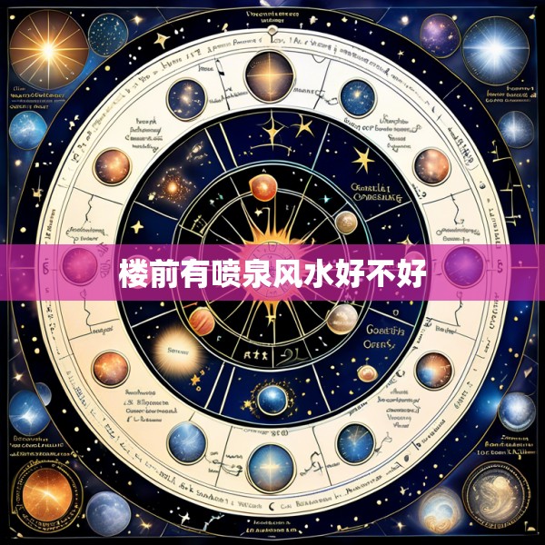 楼前有喷泉风水好不好