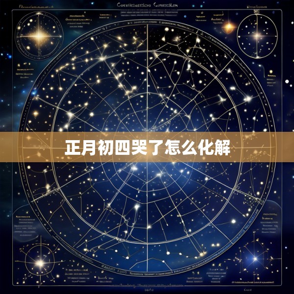 正月初四哭了怎么化解