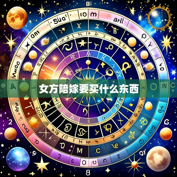 女方陪嫁要买什么东西