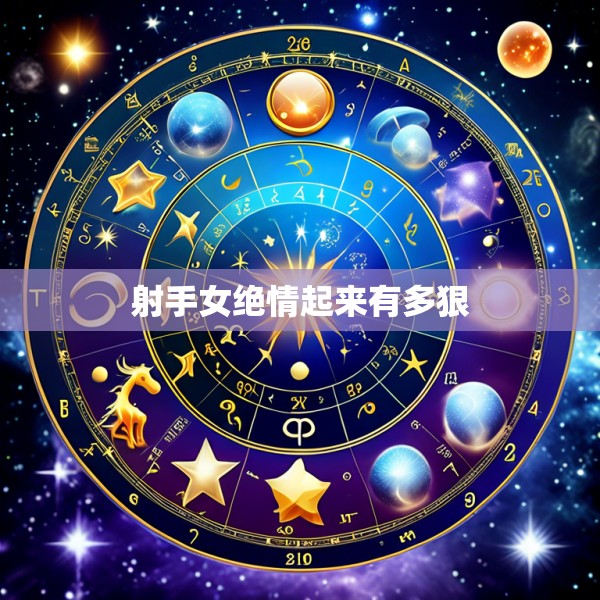 射手女绝情起来有多狠