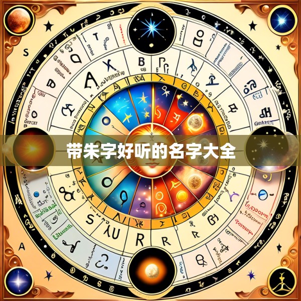 带朱字好听的名字大全