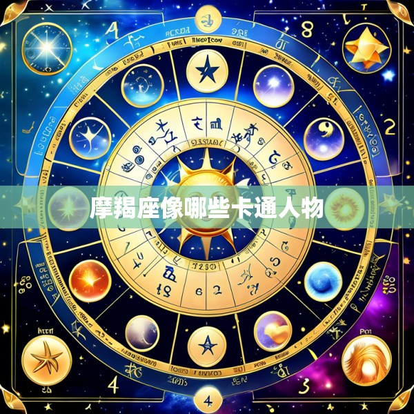 摩羯座像哪些卡通人物