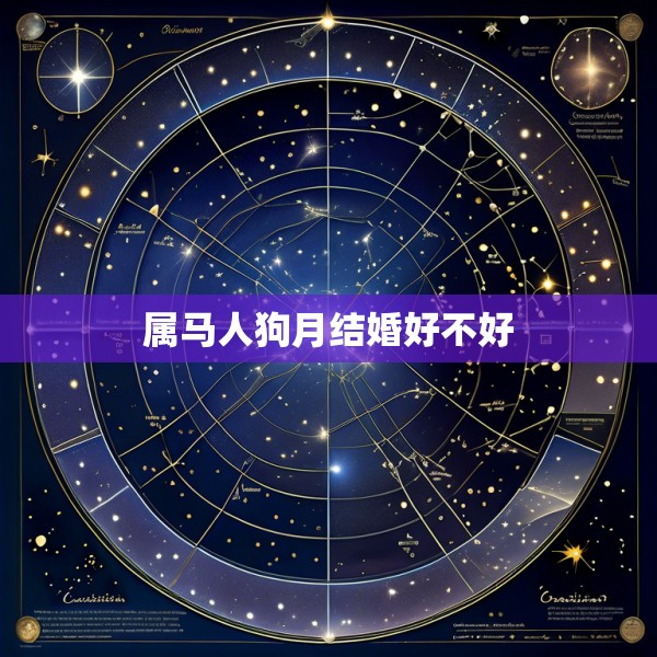 属马人狗月结婚好不好