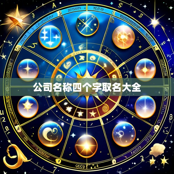 公司名称四个字取名大全