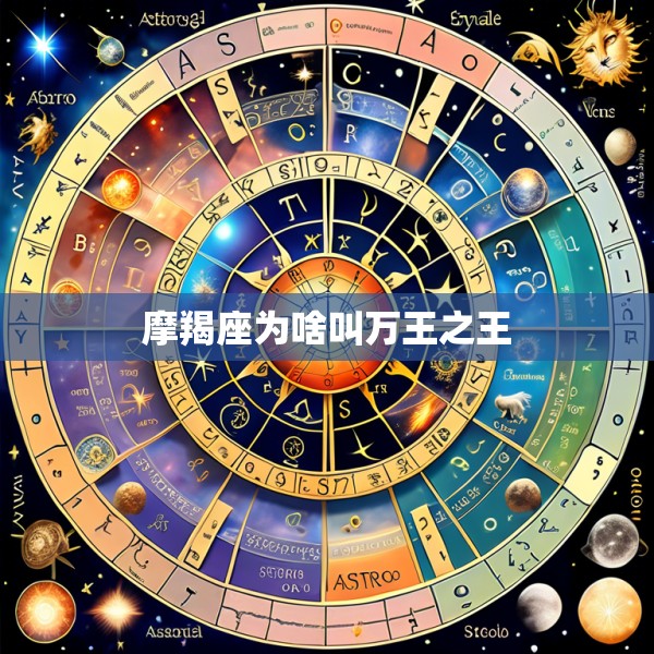摩羯座为啥叫万王之王
