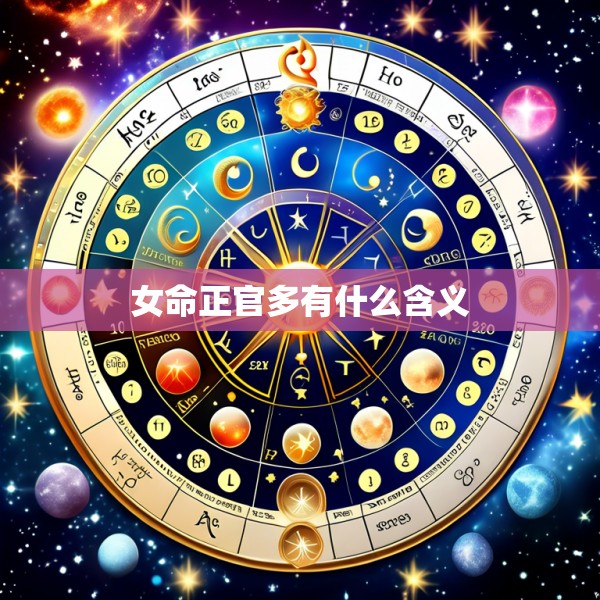 女命正官多有什么含义