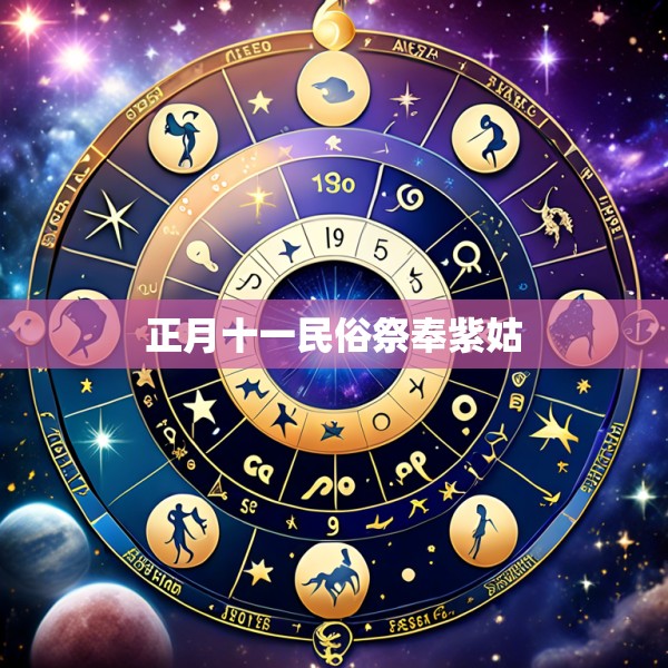 正月十一民俗祭奉紫姑