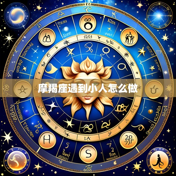 摩羯座遇到小人怎么做