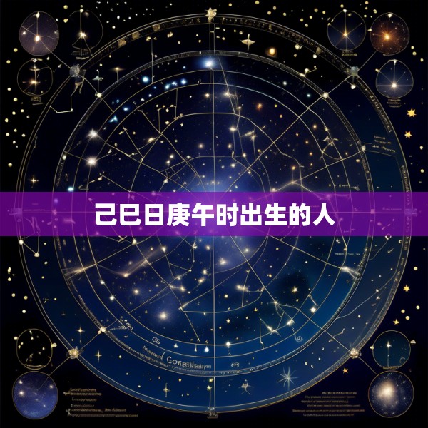 己巳日庚午时出生的人