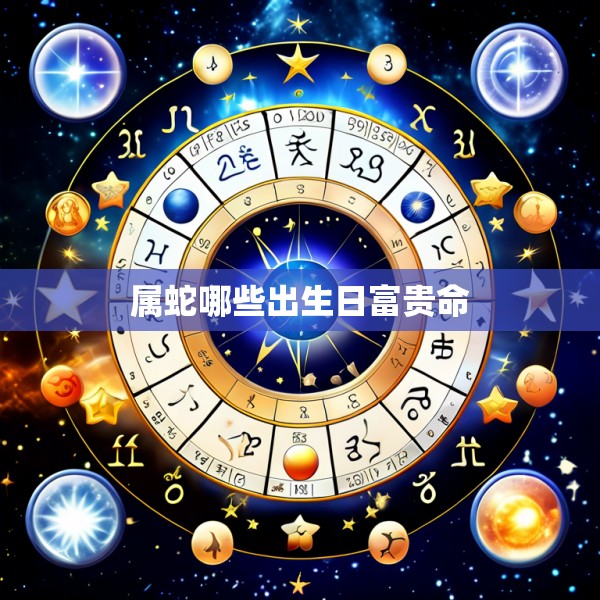 属蛇哪些出生日富贵命