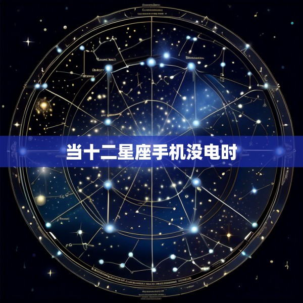 当十二星座手机没电时