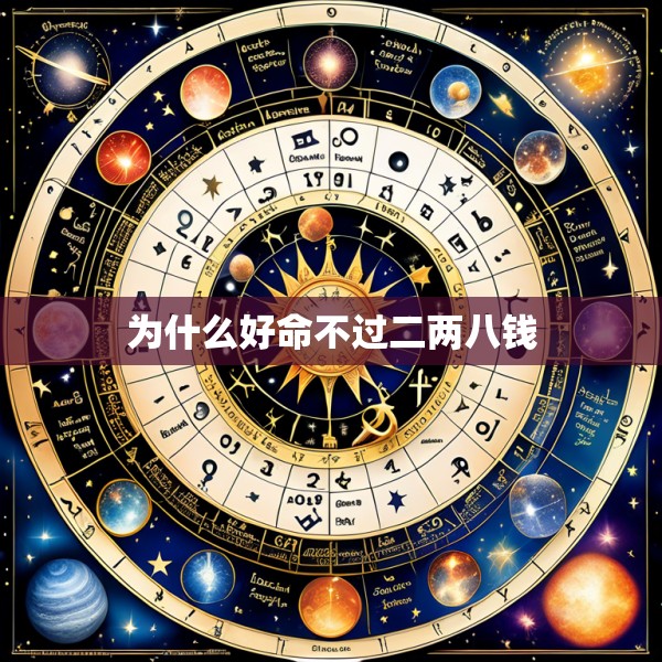 为什么好命不过二两八钱