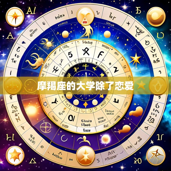 摩羯座的大学除了恋爱