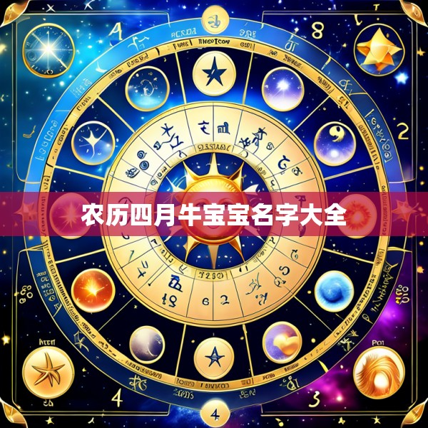 农历四月牛宝宝名字大全
