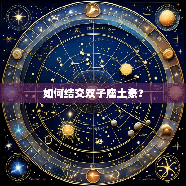 如何结交双子座土豪？