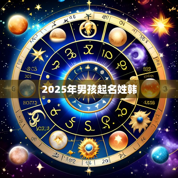 2025年男孩起名姓韩
