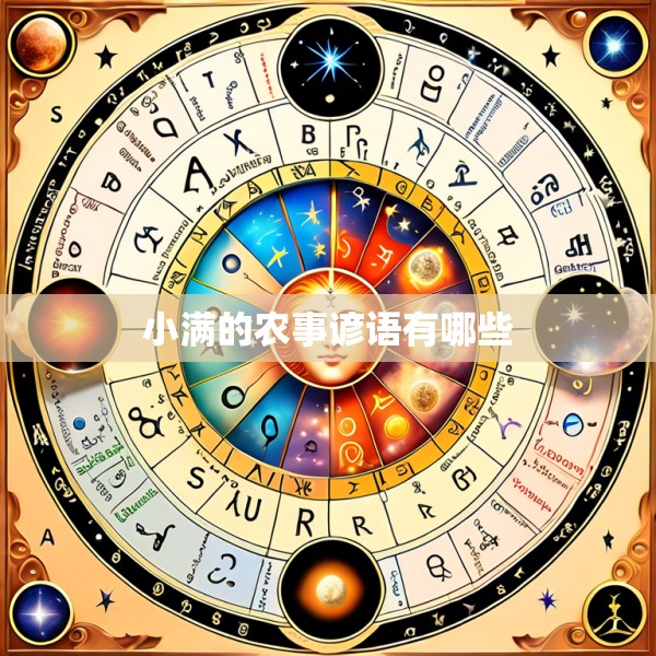 小满的农事谚语有哪些