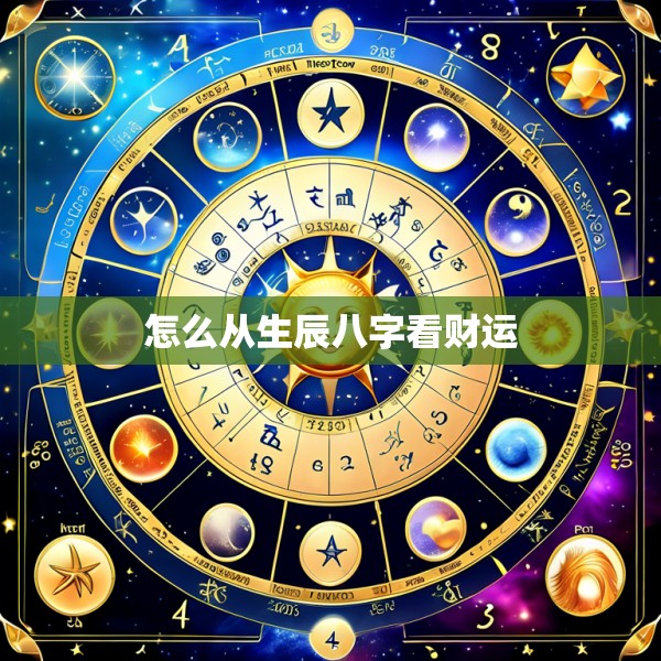 怎么从生辰八字看财运