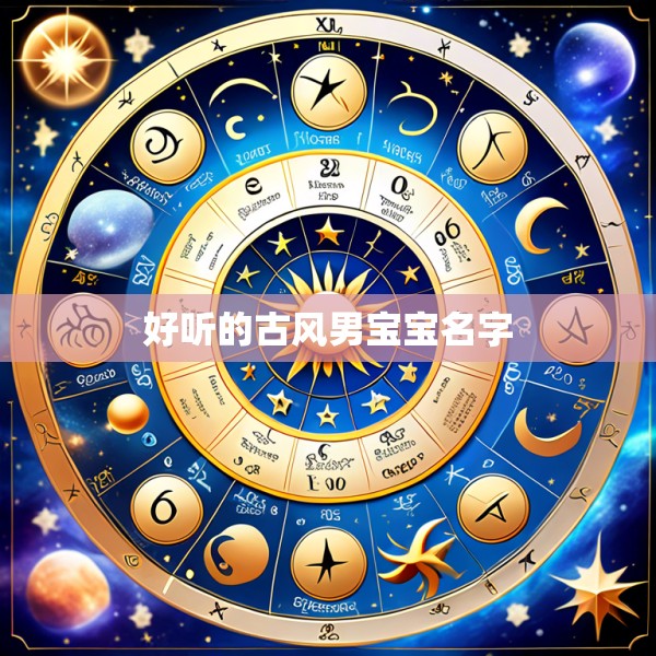 好听的古风男宝宝名字
