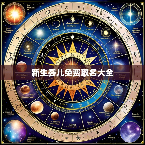 新生婴儿免费取名大全