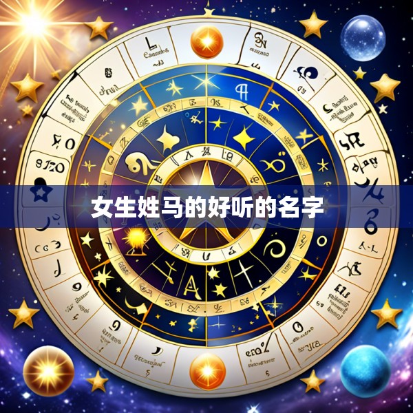 女生姓马的好听的名字